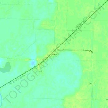 Snyder topographic map, elevation, terrain
