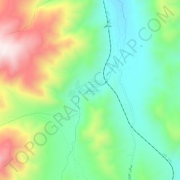 Babakan topographic map, elevation, terrain