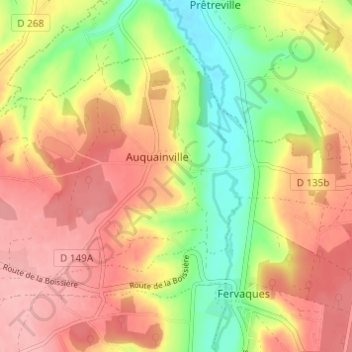 Manoir de Lortier topographic map, elevation, terrain