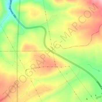 Poncha Pass topographic map, elevation, terrain