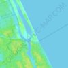 Tortuguero topographic map, elevation, terrain