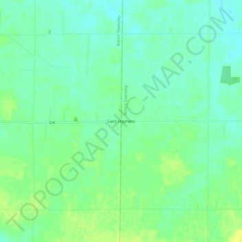 Saint Stephens topographic map, elevation, terrain