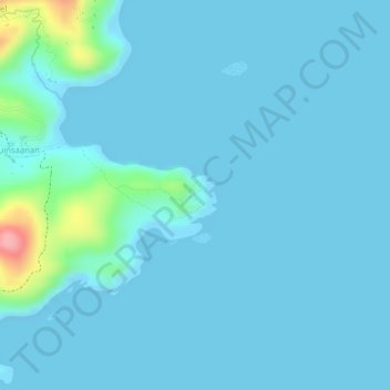 Binurong Point topographic map, elevation, terrain