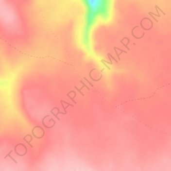 Half Way Tree topographic map, elevation, terrain