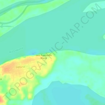 Fazenda Vitoria topographic map, elevation, terrain