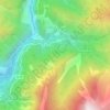 Colores topographic map, elevation, terrain