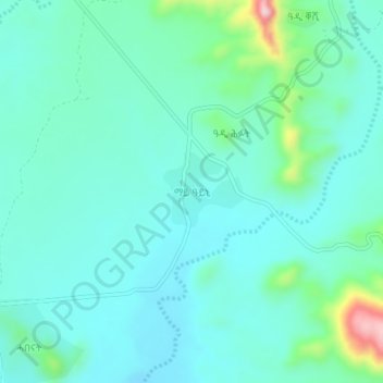 Mai Aini topographic map, elevation, terrain