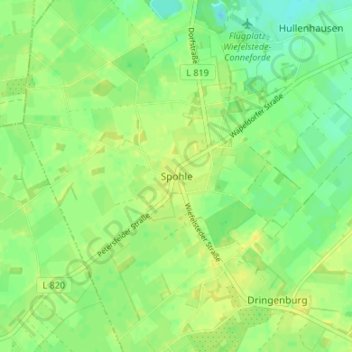 Spohle topographic map, elevation, terrain