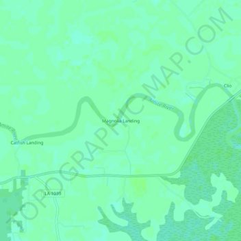 Magnolia Landing topographic map, elevation, terrain