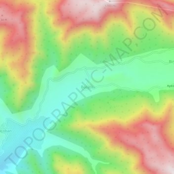 Bozatlı topographic map, elevation, terrain