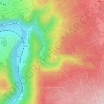 Cul-du-Four topographic map, elevation, terrain