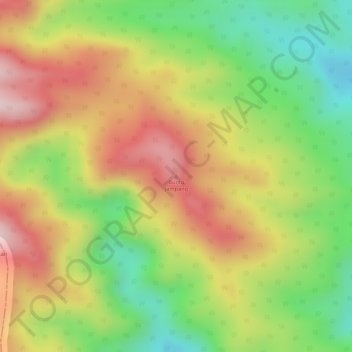 Buntu Jampang topographic map, elevation, terrain