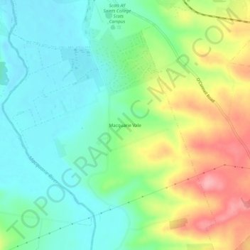 Macquarie Vale topographic map, elevation, terrain