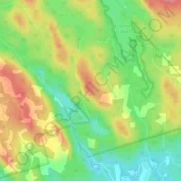 Look-off topographic map, elevation, terrain