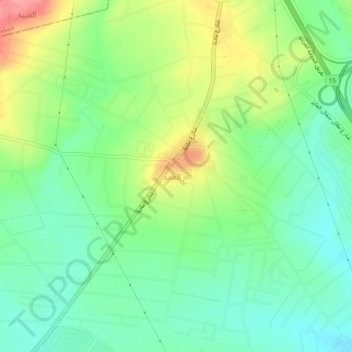 Um al Amad topographic map, elevation, terrain
