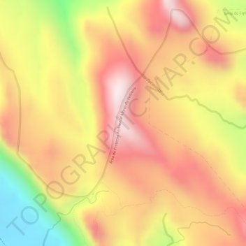 Pico topographic map, elevation, terrain