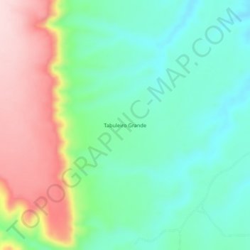 Tabuleiro Grande topographic map, elevation, terrain