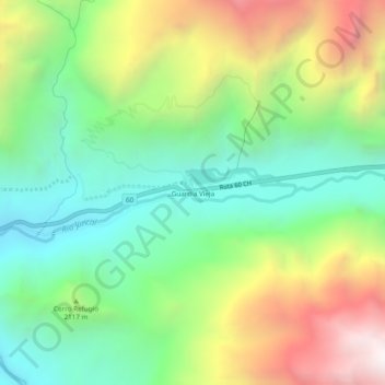 Guardia Vieja topographic map, elevation, terrain