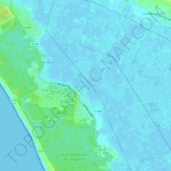 Les Conches topographic map, elevation, terrain