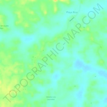 Santa Elena topographic map, elevation, terrain
