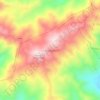 La Magdalena topographic map, elevation, terrain