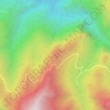 Buttu Palepong topographic map, elevation, terrain
