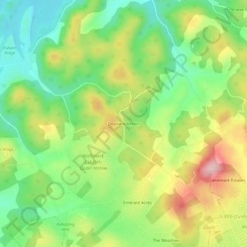 Depew Addition topographic map, elevation, terrain
