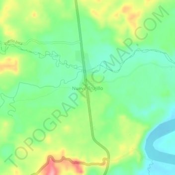 Nuevo Trujillo topographic map, elevation, terrain
