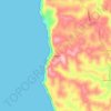 Arrayanes topographic map, elevation, terrain