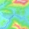 Las Salas topographic map, elevation, terrain