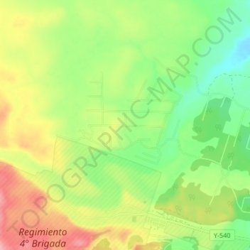 Aves del Sur topographic map, elevation, terrain