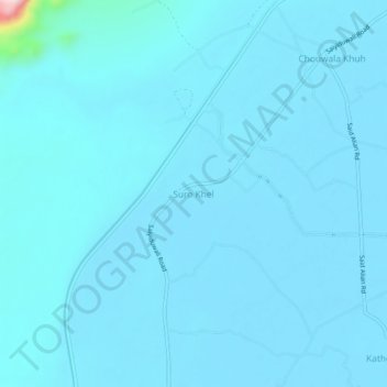 Suro Khel topographic map, elevation, terrain
