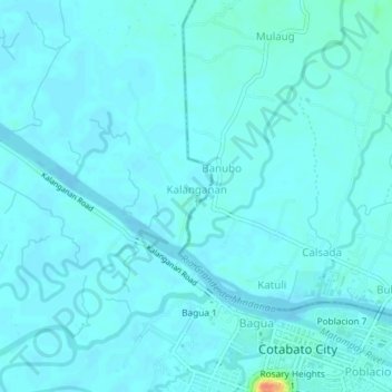 Kalanganan 1 topographic map, elevation, terrain