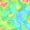 Villa de la Peña topographic map, elevation, terrain