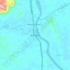Kuala Krau topographic map, elevation, terrain