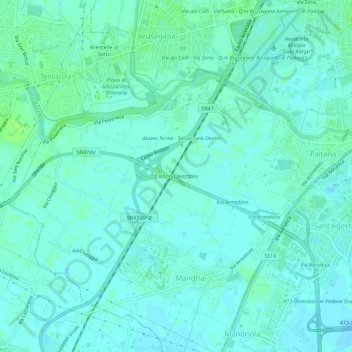 Caldon-Lavezzolo topographic map, elevation, terrain