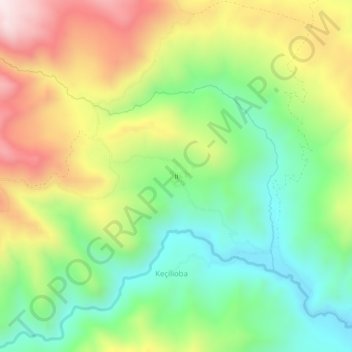 İl topographic map, elevation, terrain