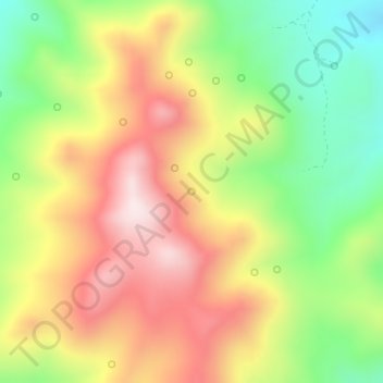 Clock Spring topographic map, elevation, terrain