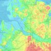 Pinneberg topographic map, elevation, terrain