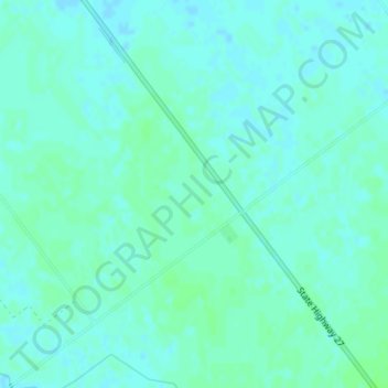 Te Puninga topographic map, elevation, terrain