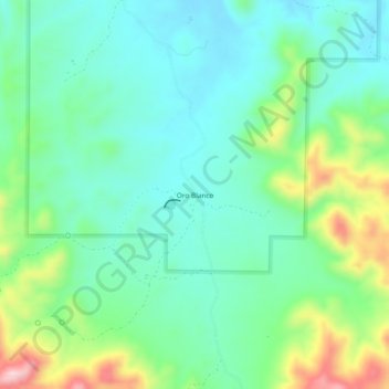 Oro Blanco topographic map, elevation, terrain