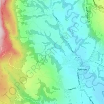 Helgerud topographic map, elevation, terrain