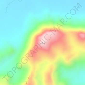 The Bluff topographic map, elevation, terrain