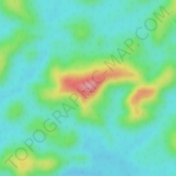 Montagne Cariacou topographic map, elevation, terrain