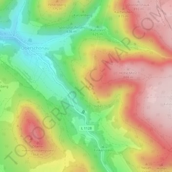 Petrus (12. Apostel) topographic map, elevation, terrain