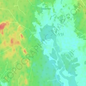 Vista topographic map, elevation, terrain