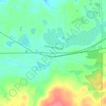 Sidnaw topographic map, elevation, terrain