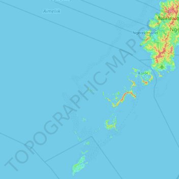 Ulong topographic map, elevation, terrain