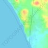 Toubab Dialaw topographic map, elevation, terrain