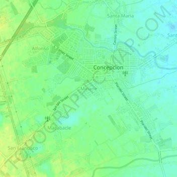 Minane topographic map, elevation, terrain